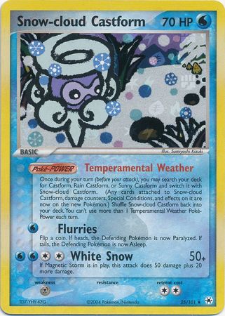 Snow-cloud Castform (Reverse) 25/101 - LP