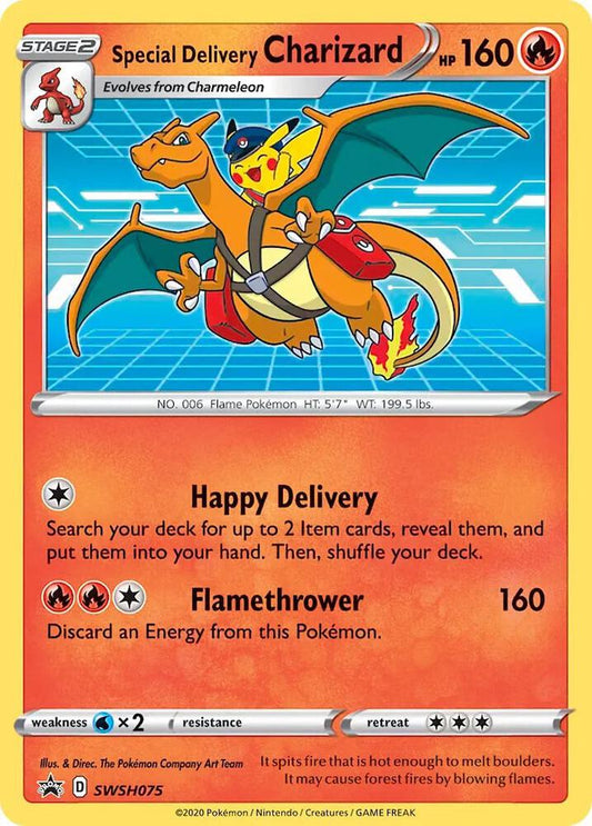 Special Delivery Charizard SWSH075 - NM