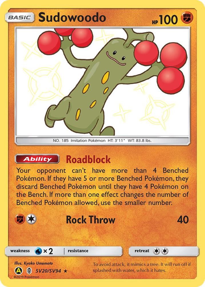 Sudowoodo SV20/SV94 - NM