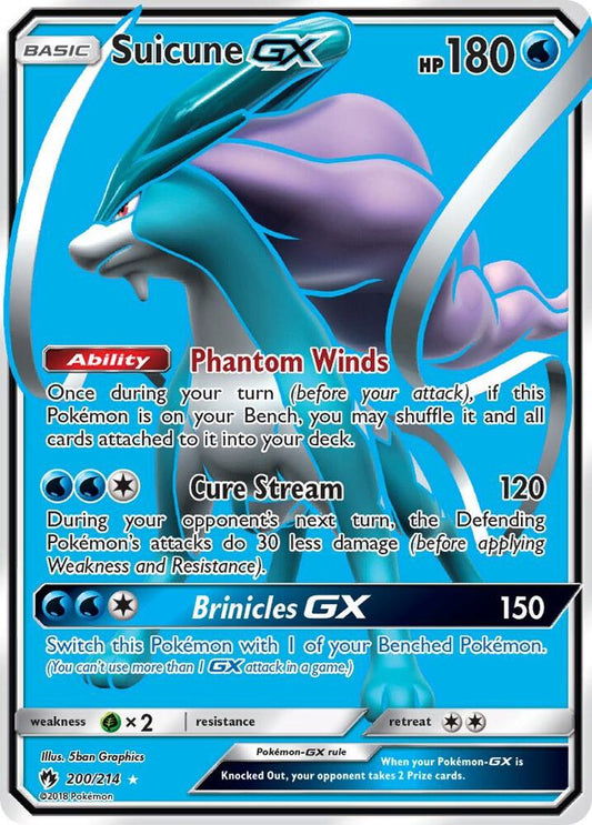 Suicune GX 200/214 - NM