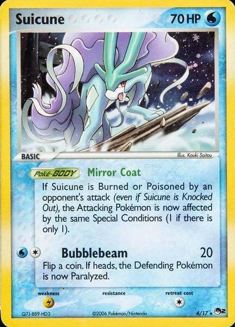 Suicune (Holo) 4/17 Pop Series 2 - MP