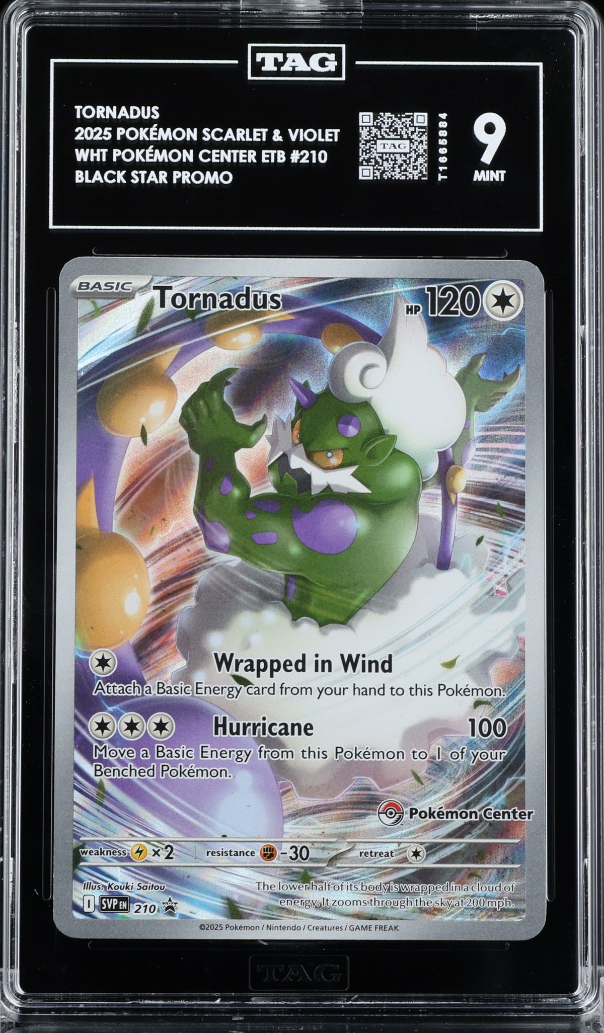 Tornadus Holo 2025 Pokémon Scarlet & Violet Black Star Promos TAG 9 MINT