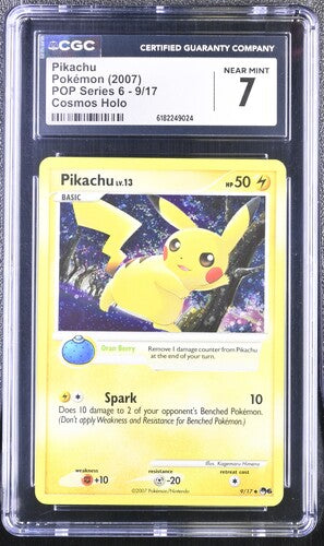 Pikachu Cosmos Holo Pop Series 6 CGC 7