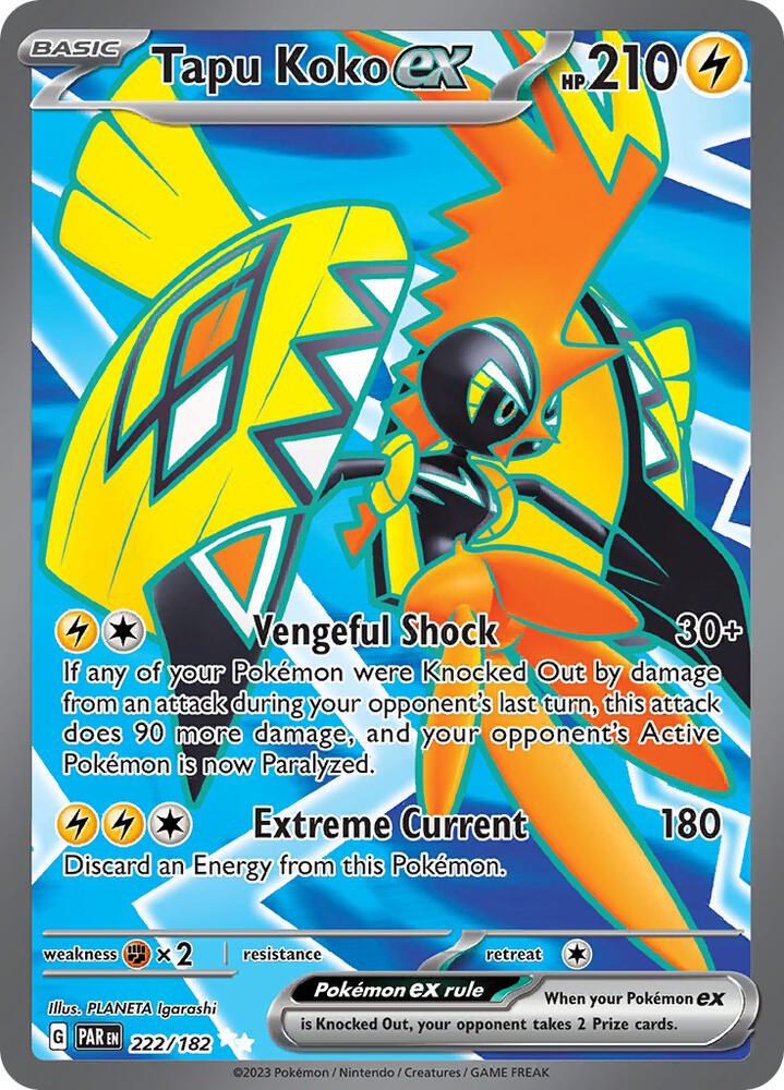 Tapu Koko EX 222/182 - NM