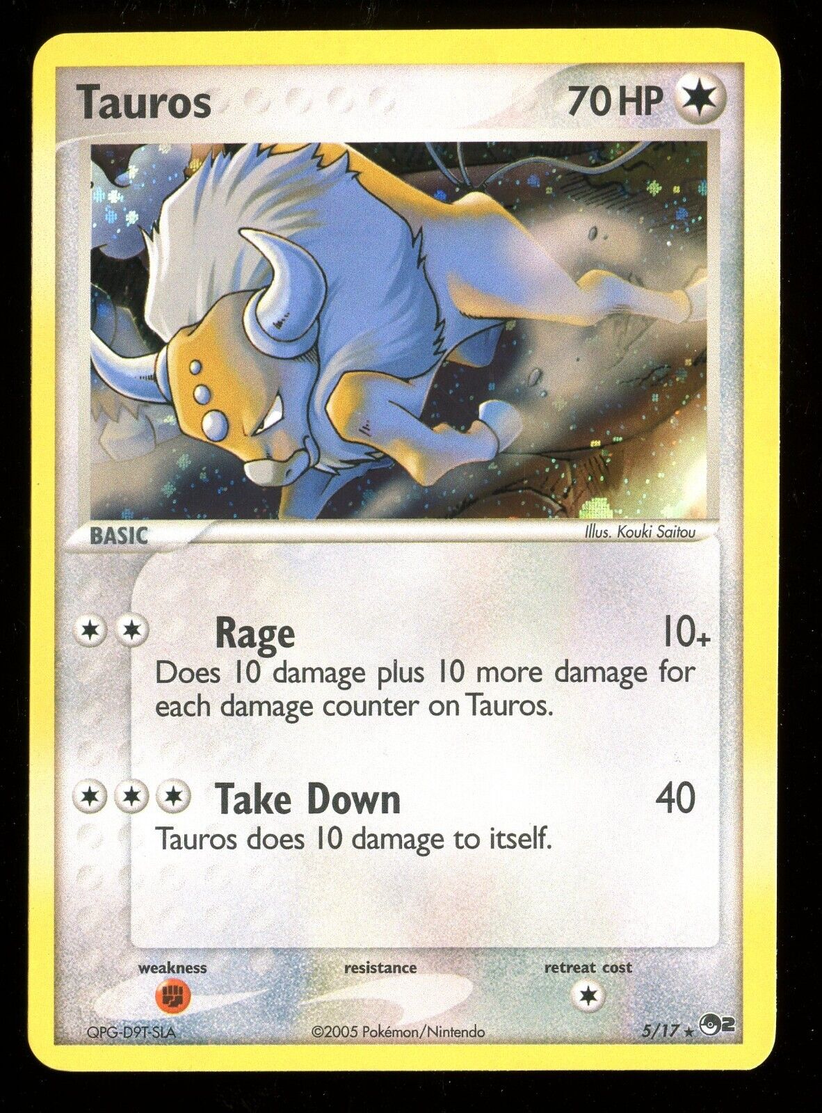 Tauros (Pop Series 2/Holo) 5/17 - LP