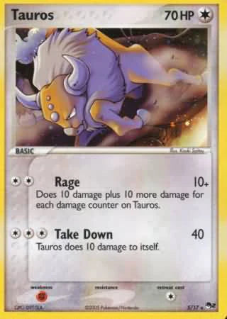 Tauros (Holo) 5/17 POP Series 2 - LP