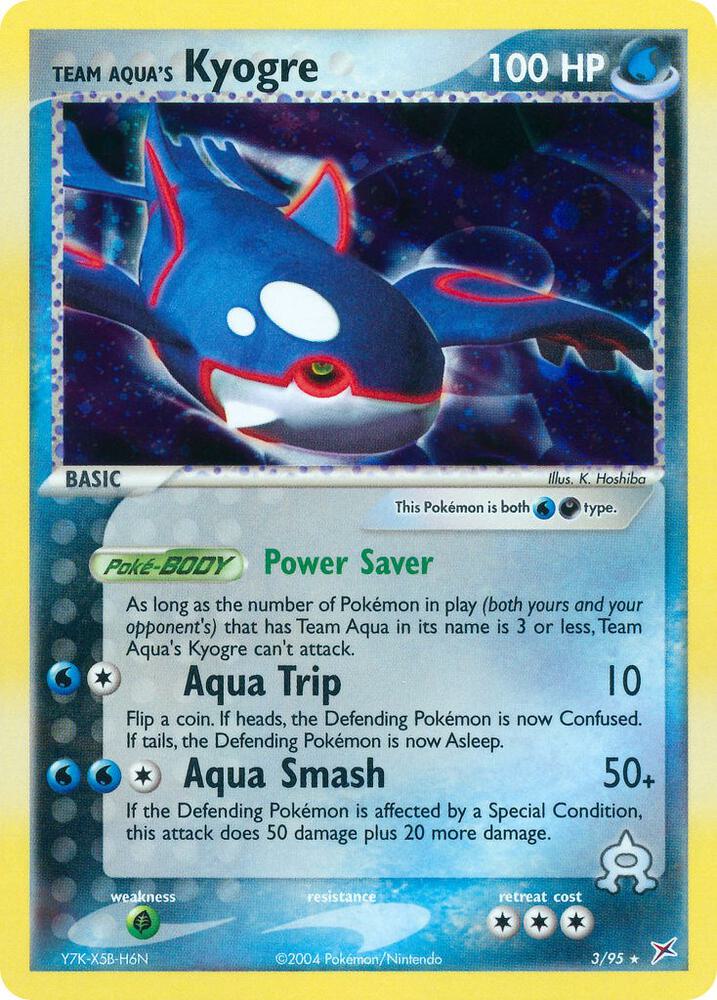 Team Aqua's Kyogre (Holo) 3/95 - MP