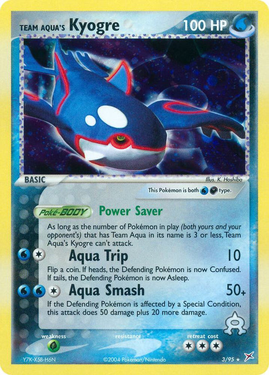 Team Aqua's Kyogre (Holo) 3/95 - MP