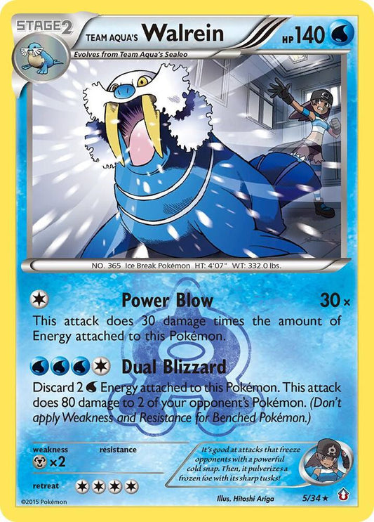Team Aqua's Walrein (Holo) 5/34 - LP