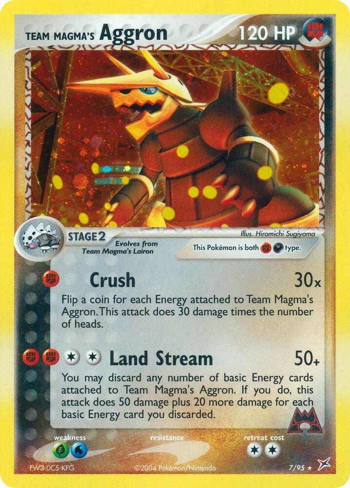 Team Magma's Aggron (Holo) 7/95 - LP