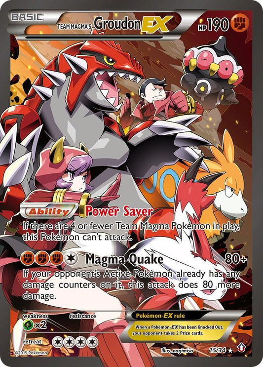 Team Magma’s Groudon EX 15/34 - LP