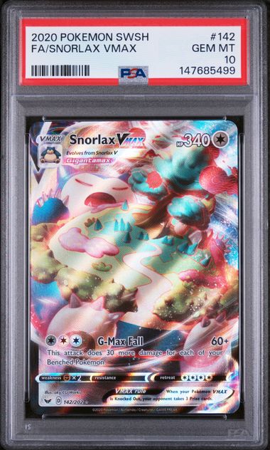 Snorlax VMAX PSA 10
