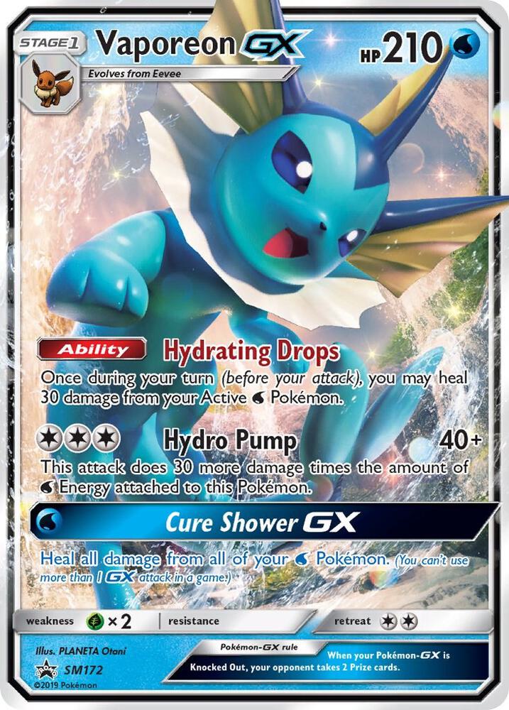Vaporeon GX SM172 - NM