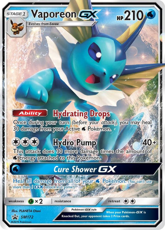 Vaporeon GX SM172 - NM