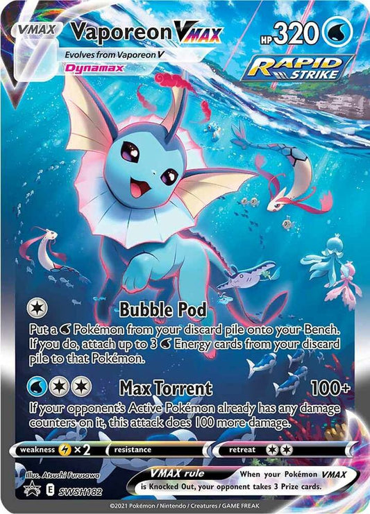 Vaporeon VMAX SWSH182 - NM