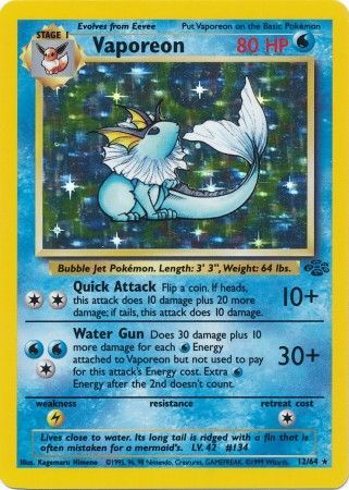 Vaporeon (Holo) 12/64 - HP