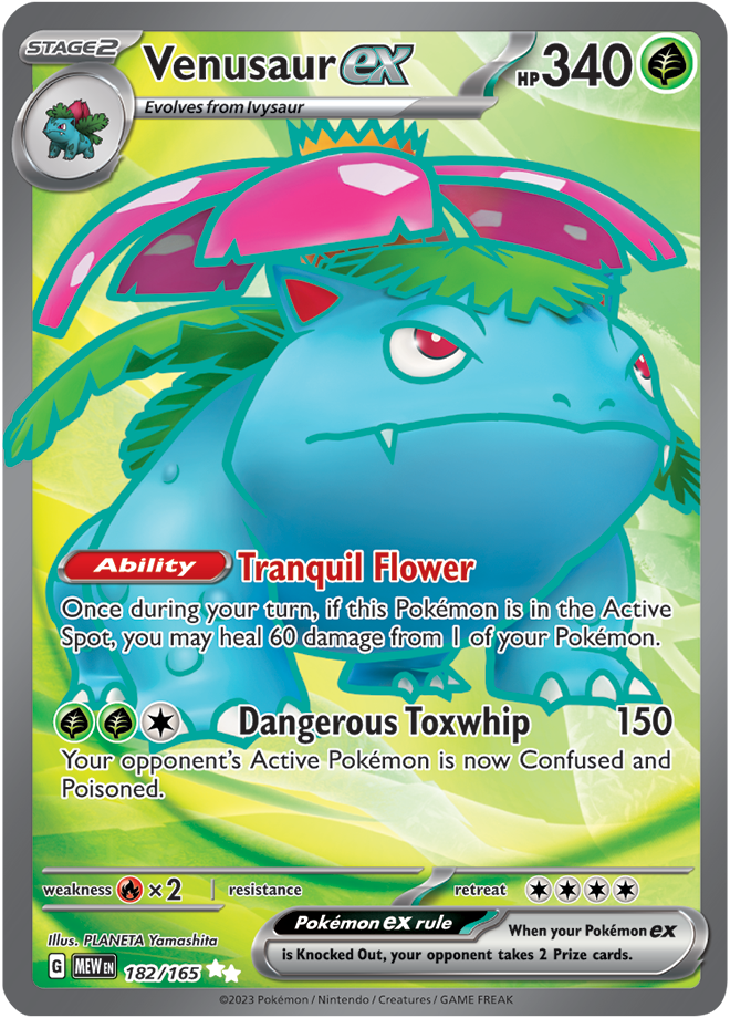 Venusaur EX 182/165 - NM