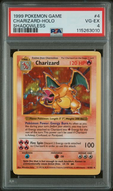 Charizard Shadowless PSA 4