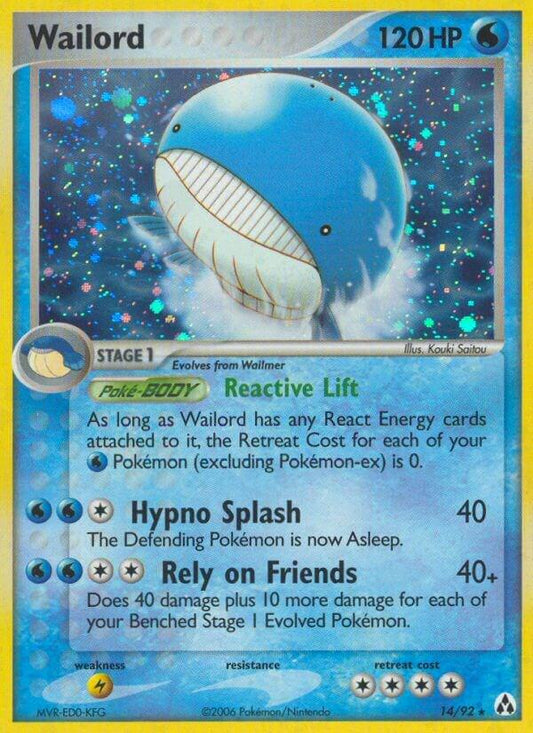 Wailord (Holo) 14/92 - LP
