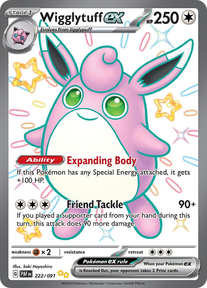 Wigglytuff EX 222/091 - NM