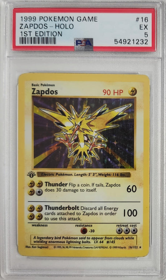 Zapdos Holo 1st Ed. PSA 5