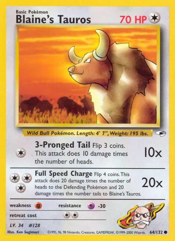 Blaine's Tauros (064/132) (G1)