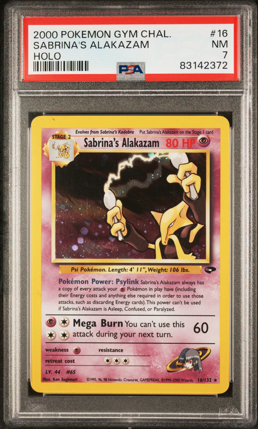Sabrina's Alakazam Holo PSA 7