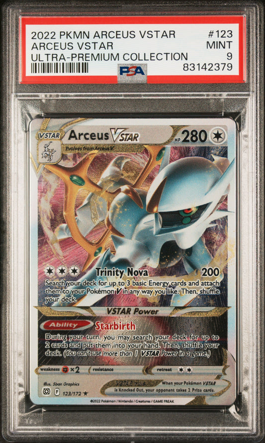 Arceus VSTAR Metal PSA 9