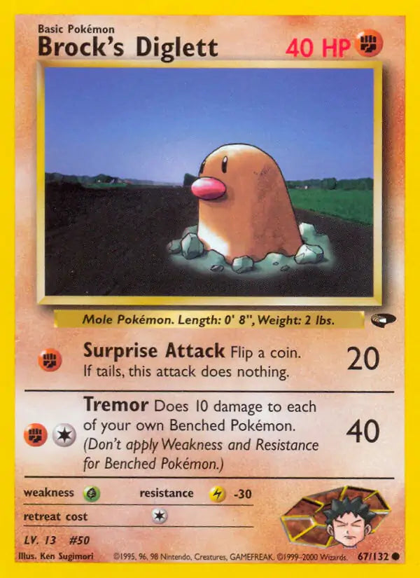 Brock's Diglett (067/132) (G2)