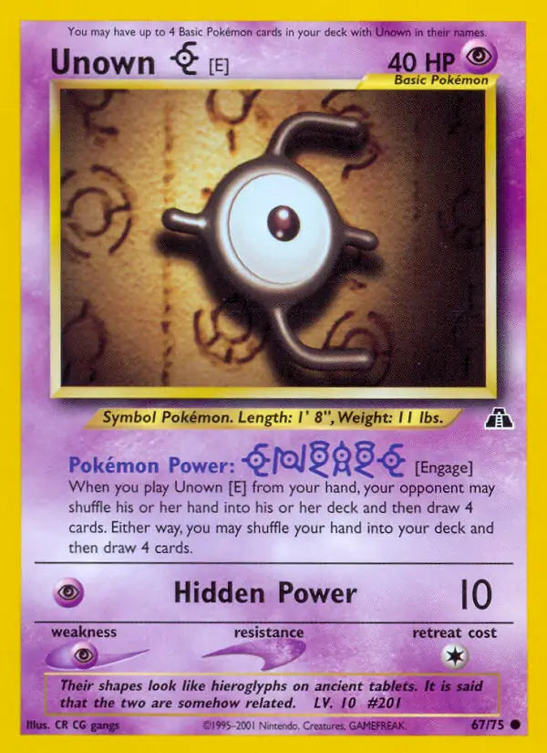 Unown [E] (67/75) (N2)