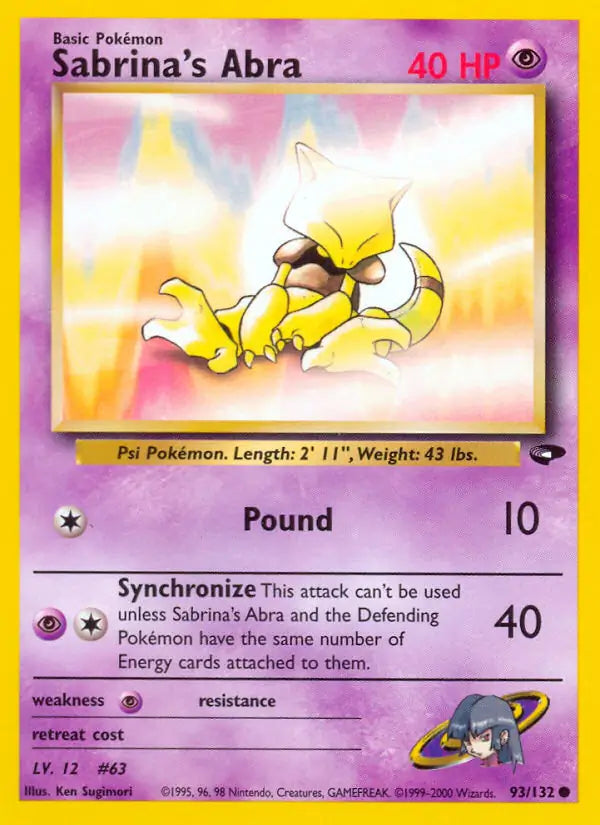 Sabrina's Abra (93) (093/132) (G2)