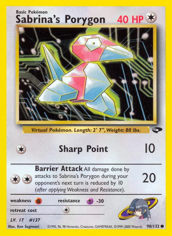 Sabrina's Porygon (098/132) (G2)