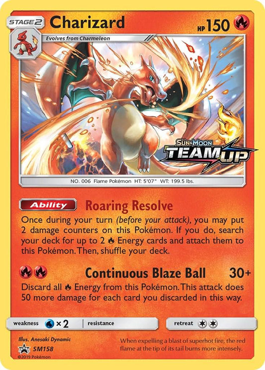 Charizard (Team Up - Prerelease) SM158 - NM