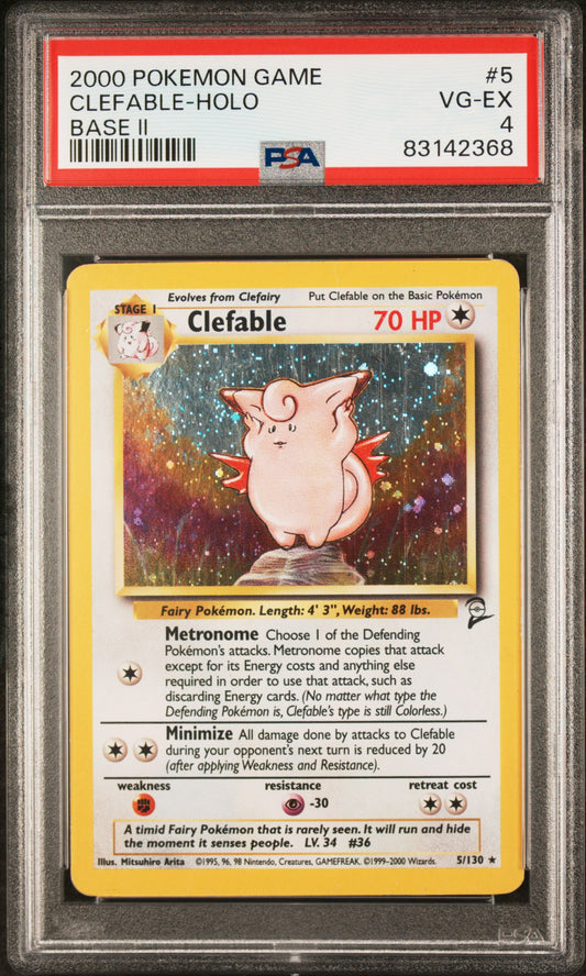 Clefable Holo PSA 4
