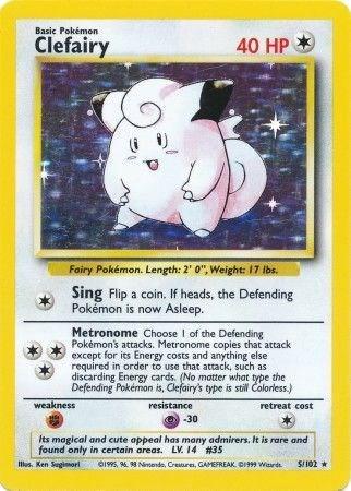 Clefairy (Holo) 5/102 - HP