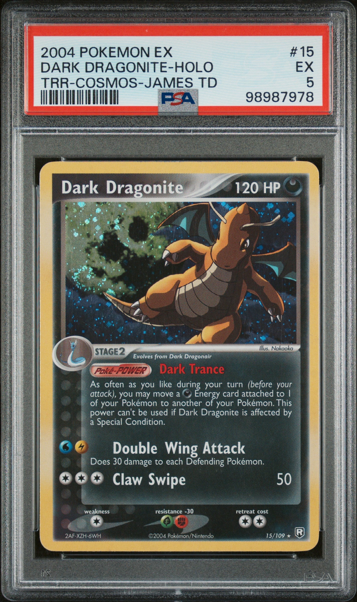 Dark Dragonite HOLO PSA 5