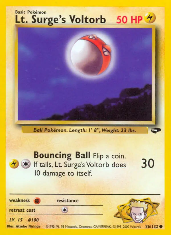 Lt. Surge's Voltorb (086/132) (G2)