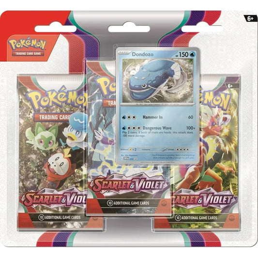 Scarlet & Violet Base 3 Pack Blister (Dondozo)