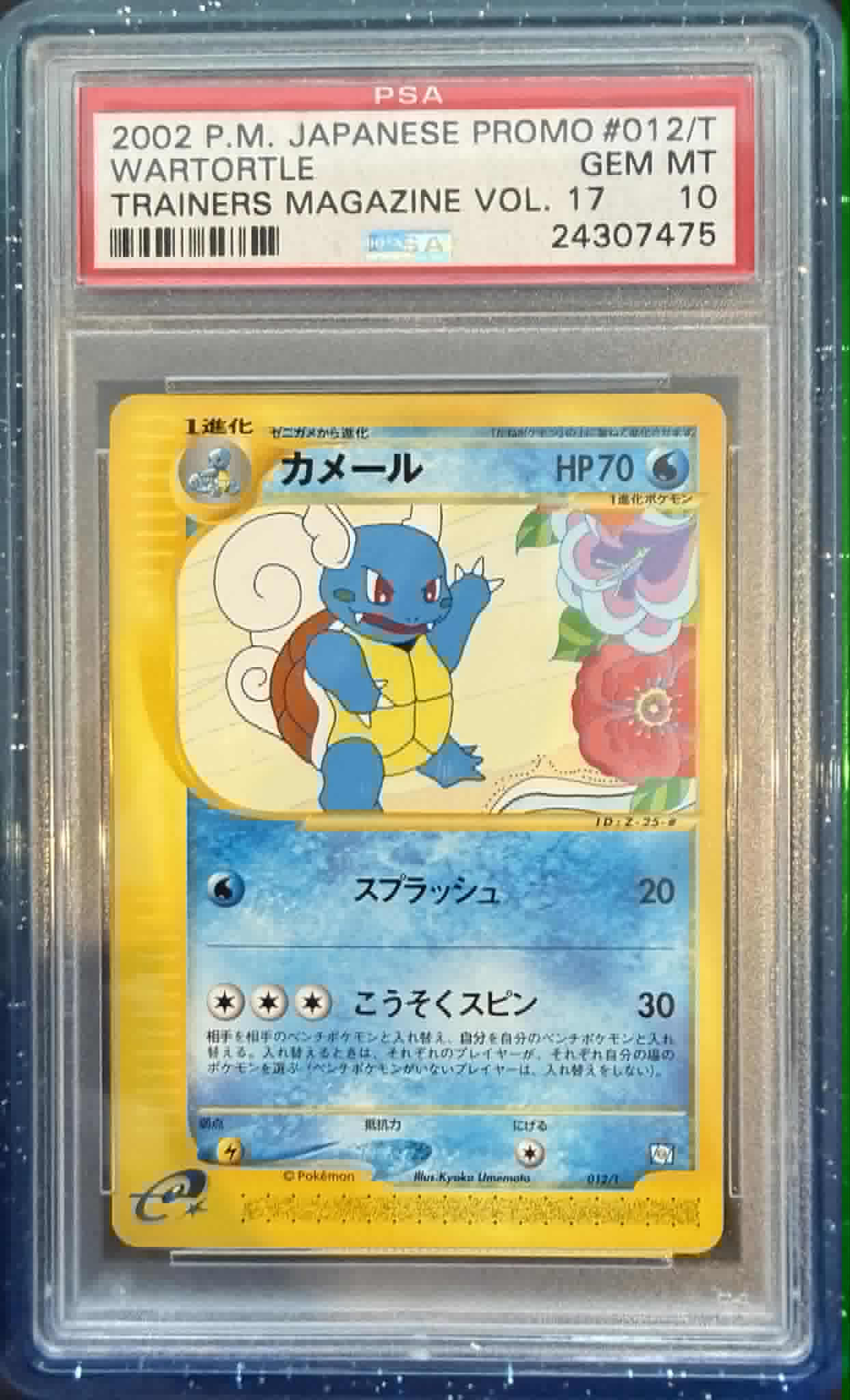 IVYSAUR & CHARMELON & WARTORTLE TRAINERS MAGAZINE VOL. 17 2002 SEQUENTIAL PSA 10