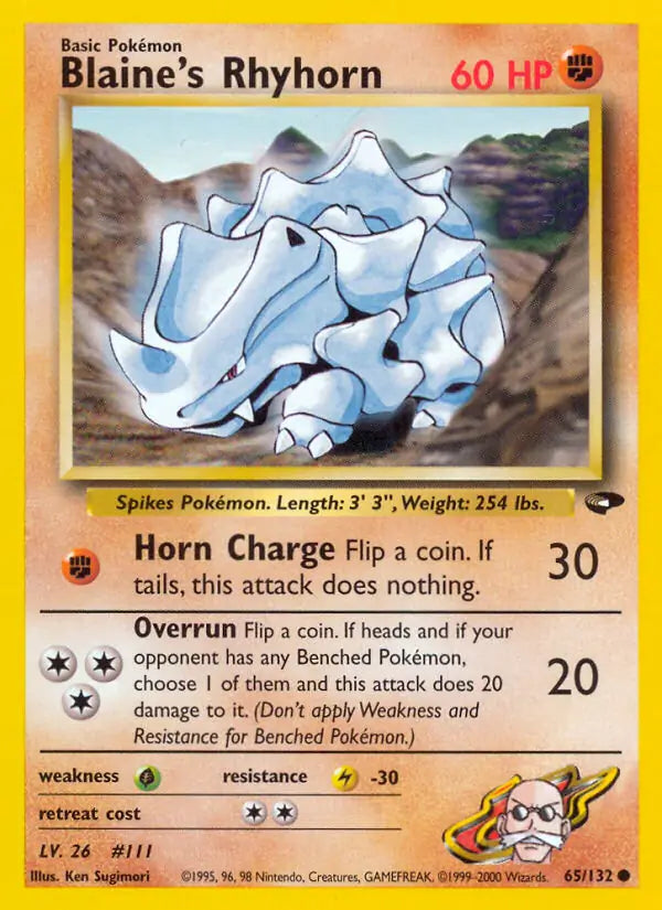Blaine's Rhyhorn (065/132) (G2)