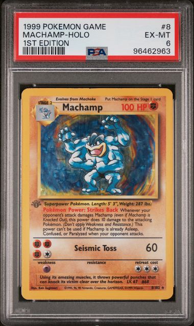 Machamp Holo 1st Ed. PSA 6