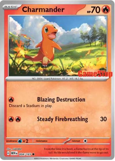 Charmander (Gamestop) 004/165 - NM