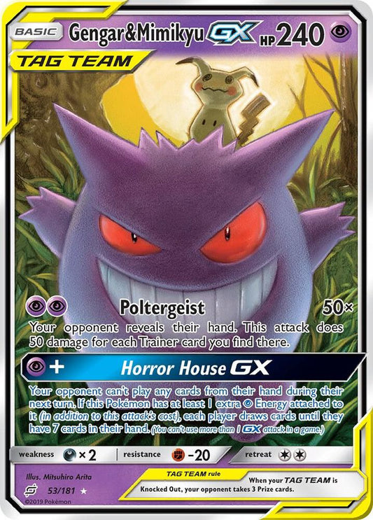 Gengar & Mimikyu GX 53/181 - NM