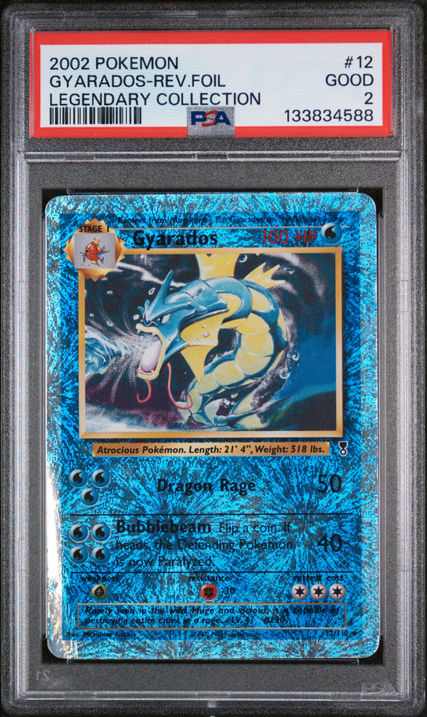 2002 POKEMON LEGENDARY COLLECTION #12 GYARADOS-REV.FOIL LEGENDARY COLLECTION PSA 2