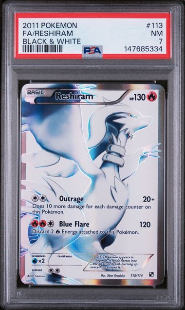 Reshiram PSA 7