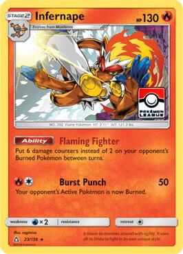 Infernape Promo League Reverse 23/156 - NM