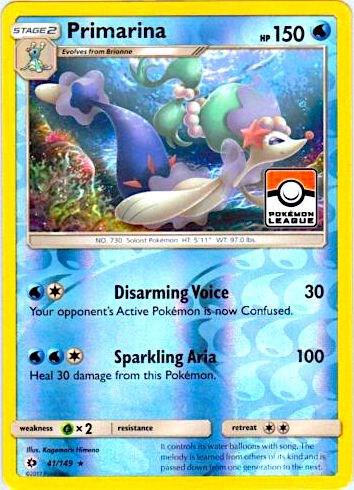 Primarina Promo League Reverse 41/149 - NM