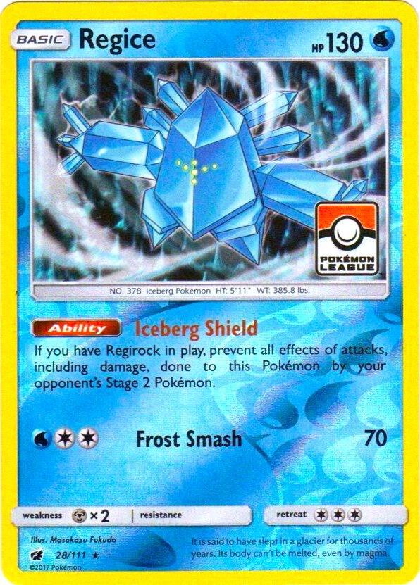 Regice Promo League Reverse 28/111 - NM