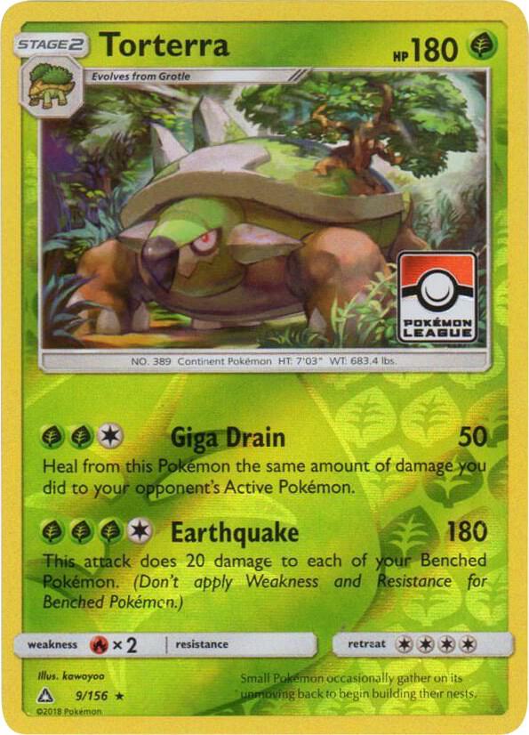 Torterra Promo League Reverse 9/156 - NM