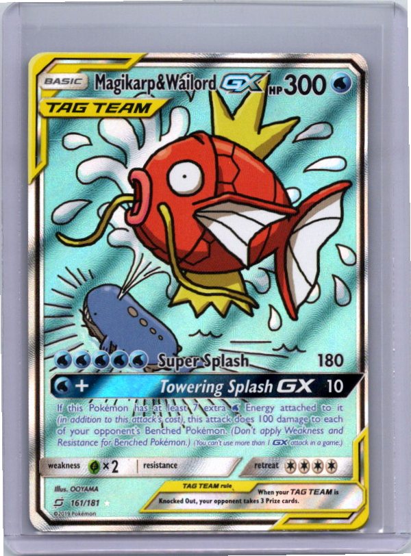 Magikarp & Wailord GX (Alternate Full Art) (161/181) (SM9)